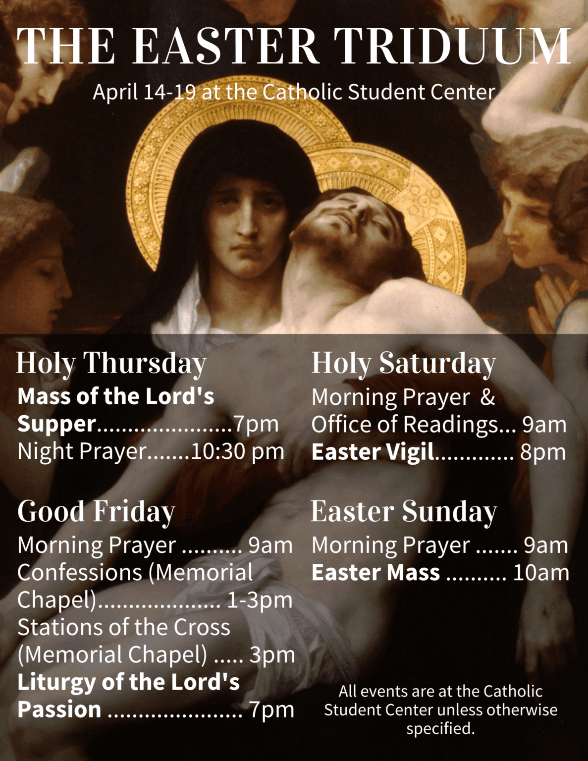 Triduum & Easter with Catholic Terps UMD